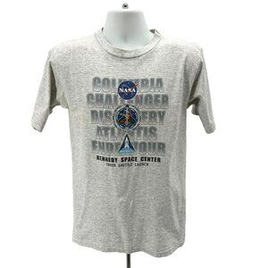 Vintage Prairie Mountain Single Stitch NASA 100th Shuttle Launch T-Shirt Mens M